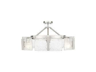 Aenon Six Light Semi-Flush Mount in Pewter (62|3164-6SF PW-HWG)