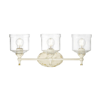Keating Three Light Vanity in Antique Ivory (62|0806-BA3 AI-HWG)