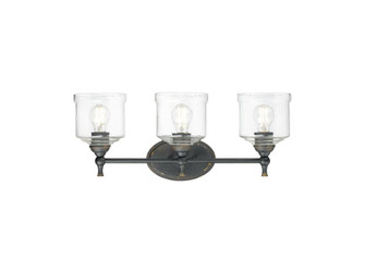 Keating Three Light Vanity in Antique Black Iron (62|0806-BA3 ABI-HWG)