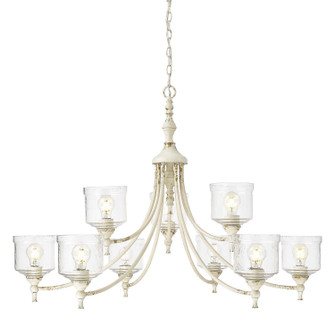 Keating Nine Light Chandelier in Antique Ivory (62|0806-9 AI-HWG)