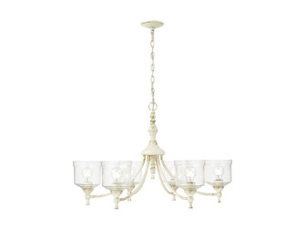 Keating Six Light Chandelier in Antique Ivory (62|0806-6 AI-HWG)