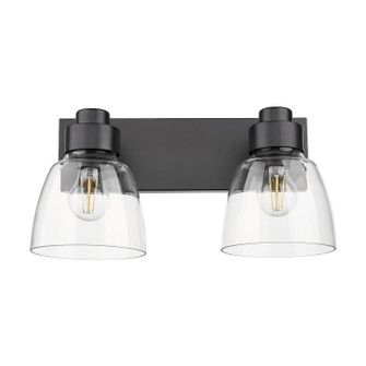 Remy Two Light Vanity in Matte Black (62|0314-BA2 BLK-CLR)