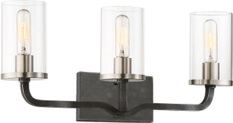 Sherwood Three Light Vanity in Iron Black / Brushed Nickel (72|60-6123)
