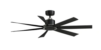 Lenzi 60'' Ceiling Fan in Black w/Brushed Nickel (26|FPD7060BLBN)