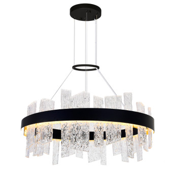 Guadiana LED Chandelier in Black & Satin Gold (401|1246P32-101)