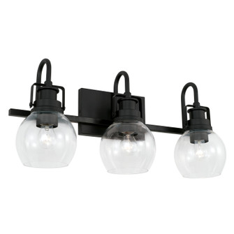 Buxton Three Light Vanity in Matte Black (65|AA1007MB)