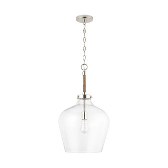 Boland One Light Pendant in Polished Nickel (65|9F371A)