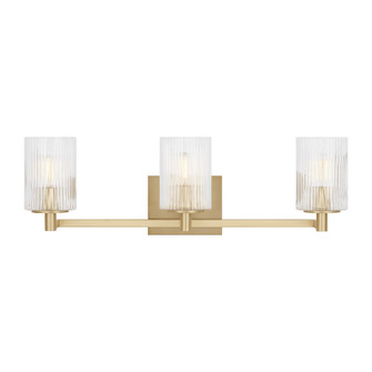 Lando Three Light Wall / Bath in Satin Brass (1|GLV1043EN/SB)