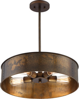 Kettle Four Light Pendant in Weathered Brass (72|60-5894)