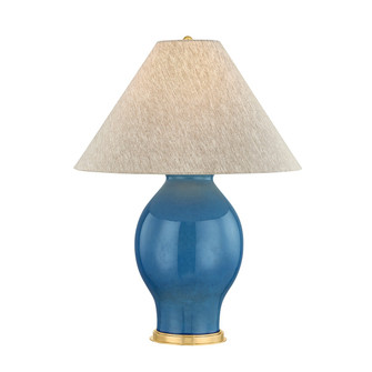Westhorpe One Light Table Lamp in Aged Brass/Ceramic French Blue (70|MDSL2600-AGB/CFB)