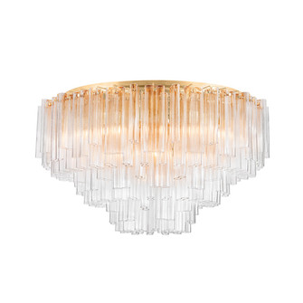 Varenna 39 Light Semi Flush Mount in Vintage Gold Leaf (68|502-48-VGL)