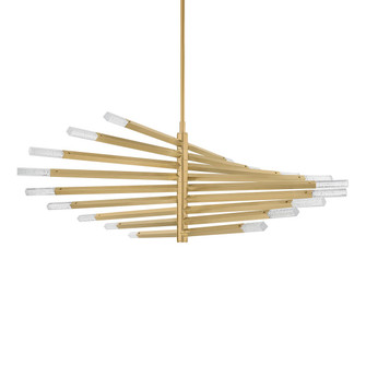 Strasbourg LED Chandelier in Vintage Brass (68|501-56-VB)