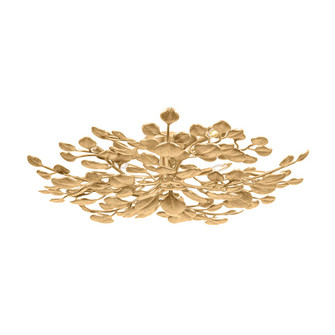 Menorca Ten Light Semi Flush Mount in Vintage Gold Leaf (68|499-50-VGL)