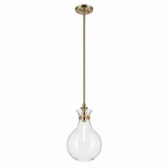Laria One Light Pendant in Champagne Bronze (12|52776CPZCLR)