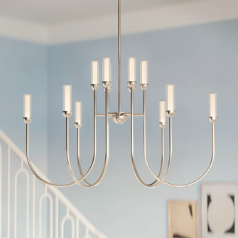 Moraine LED Chandelier in Polished Nickel (12|52759PNLED)