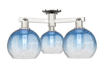 Arcadia Three Light Semi-Flush Mount in Polished Nickel (405|716-3F-PN-G483-8SB)