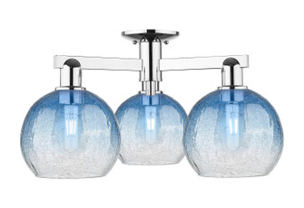 Arcadia Three Light Semi-Flush Mount in Polished Chrome (405|716-3F-PC-G483-8SB)