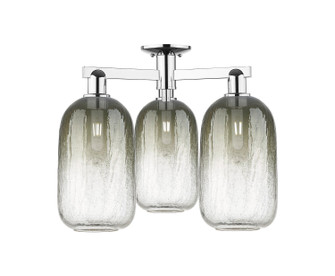 Arcadia Three Light Semi-Flush Mount in Polished Chrome (405|716-3F-PC-G482-7SL)