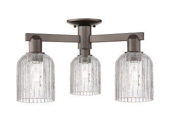 Arcadia Three Light Semi-Flush Mount in Oil Rubbed Bronze (405|716-3F-OB-G559-5CL)