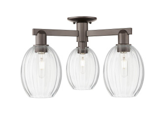 Arcadia Three Light Semi-Flush Mount in Oil Rubbed Bronze (405|716-3F-OB-G459-6CL)
