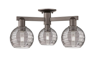 Arcadia Three Light Semi-Flush Mount in Oil Rubbed Bronze (405|716-3F-OB-G1213-6SM)