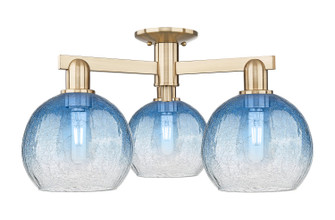 Arcadia Three Light Semi-Flush Mount in Champagne Bronze (405|716-3F-CB-G483-8SB)