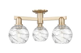 Arcadia Three Light Semi-Flush Mount in Champagne Bronze (405|716-3F-CB-G1213-6CL)