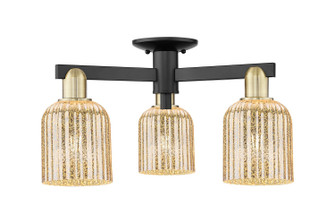 Arcadia Three Light Semi-Flush Mount in Black Antique Brass (405|716-3F-BAB-G559-5ME)