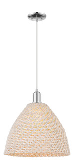 Arcadia One Light Mini Pendant in Polished Chrome (405|716-1P-PC-NBD-16-NAT)