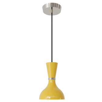 Clare One Light Pendant in Polished Nickel w/Sunset Painted (165|SU02SU)