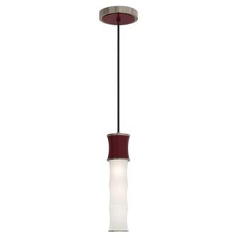 Kane One Light Pendant in Sugar Plum w/Polished Nickel (165|SM86)