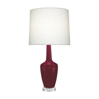 Small Emma One Light Accent Lamp in Sugar Plum Glazed Ceramic w/Polished Nickel (165|SM35)