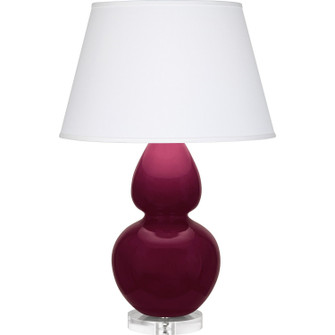 Double Gourd One Light Table Lamp in Sugar Plum Glazed Ceramic w/Lucite (165|SM23X)