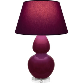 Double Gourd One Light Table Lamp in Sugar Plum Glazed Ceramic w/Lucite (165|SM23P)