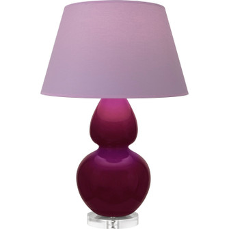 Double Gourd One Light Table Lamp in Sugar Plum Glazed Ceramic w/Lucite (165|SM23L)