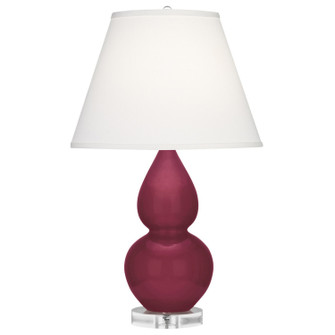 Small Double Gourd One Light Accent Lamp in Sugar Plum Glazed Ceramic w/Lucite (165|SM13X)