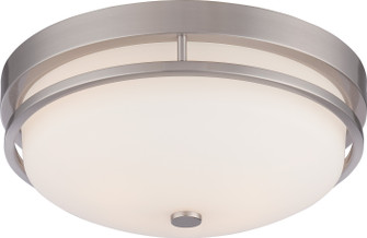 Neval Two Light Flush Mount in Brushed Nickel (72|60-5486)