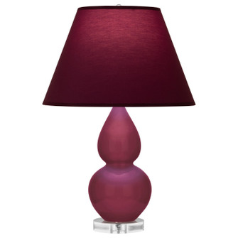 Small Double Gourd One Light Accent Lamp in Sugar Plum Glazed Ceramic w/Lucite (165|SM13P)