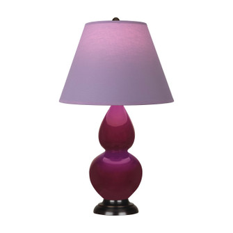 Small Double Gourd One Light Accent Lamp in Sugar Plum Glazed Ceramic w/Deep Patina Bronze (165|SM11L)