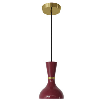 Clare One Light Pendant in Modern Brass w/Sugar Plum Painted (165|SM01SM)