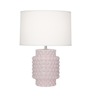 Small Dolly One Light Accent Lamp in Rose Water Glazed Textured Ceramic (165|RW801)