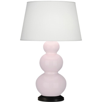 Triple Gourd One Light Table Lamp in Rose Water Glazed Ceramic w/Deep Patina Bronze (165|RW41X)