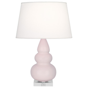 Small Triple Gourd One Light Accent Lamp in Rose Water Glazed Ceramic w/Lucite (165|RW33X)