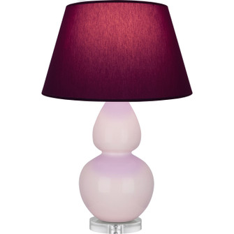 Double Gourd One Light Table Lamp in Rose Water Glazed Ceramic w/Lucite (165|RW23P)