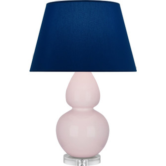 Double Gourd One Light Table Lamp in Rose Water Glazed Ceramic w/Lucite (165|RW23N)