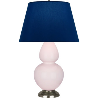 Double Gourd One Light Table Lamp in Rose Water Glazed Ceramic w/Antique Silver (165|RW22N)