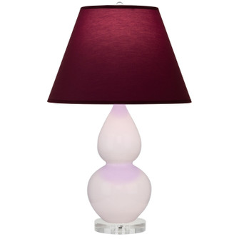 Small Double Gourd One Light Accent Lamp in Rose Water Glazed Ceramic w/Lucite (165|RW13P)