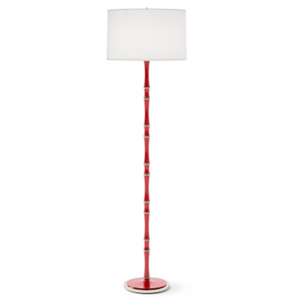 Kane One Light Floor Lamp in Ruby Red w/Polished Nickel (165|RR74)