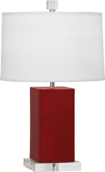 Small Harvey One Light Accent Lamp in Oxblood Glazed Ceramic (165|OX990)