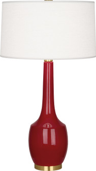 Delilah One Light Table Lamp in Oxblood Glazed Ceramic (165|OX701)